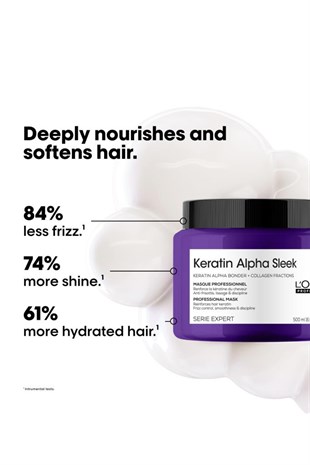 Loreal Professionnel Keratin Alpha Sleek Saç Bakım Maske 500 ml