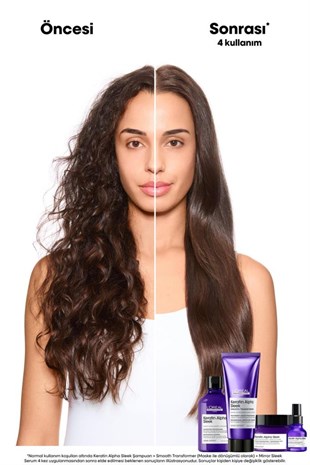 Loreal Professionnel Keratin Alpha Sleek Smooth Transformer 200 ml Saç Kremi