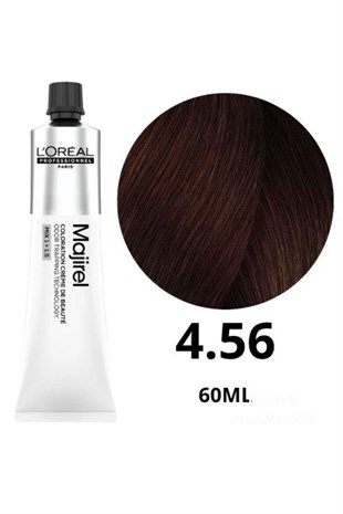 Loreal Professionnel Majirel 4.56 Kahve Akaju Kızıl 60 ml Saç Boyası