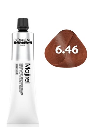 Loreal Professionnel Majirel 6.46 Koyu Kumral Bakır Kızıl 60 ml Saç Boyası 