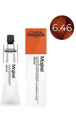 Loreal Professionnel Majirel 6.46 Koyu Kumral Bakır Kızıl 60 ml Saç Boyası 