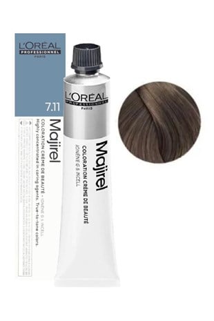 Loreal Professionnel Majirel 7,11 Kumral Yoğun Küllü 60 ml Saç Boyası 