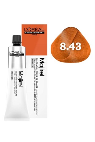 Loreal Professionnel Majirel 8.43 Açık Kumral Bakır Dore 60 ml Saç Boyası 
