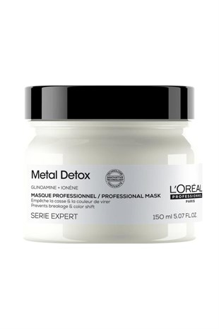 Loreal Professionnel Metal Detox İşlem Görmüş ve Yıpranmış Saçlar İçin Kırılma Karşıtı Koruyucu Maske 150 ml