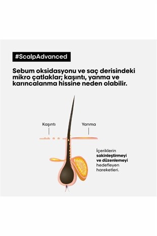 Loreal Professionnel Scalp Advanced Hassas Saç Derisi Şampuan 500 ml Refill 