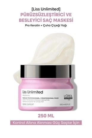 Loreal Professionnel Serie Expert Liss Unlimited Yumuşaklık Veren Maske 250 ml