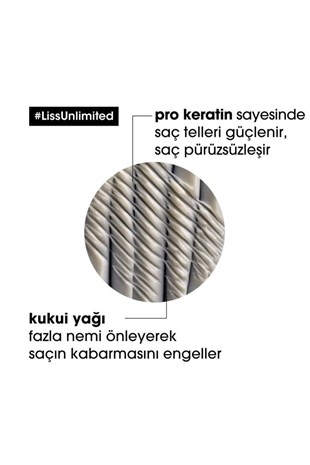 Loreal Professionnel Serie Expert Liss Unlimited Yumuşaklık Veren Maske 250 ml
