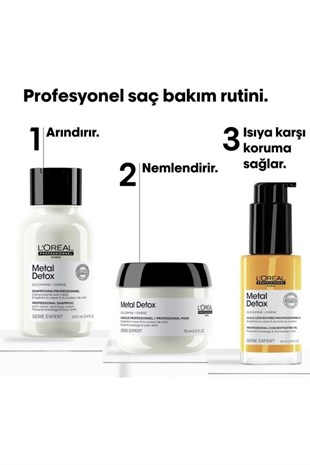 Loreal Professionnel Serie Expert Metal Detox Mini Duo Kit 100+75+30 ML