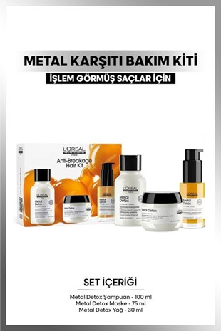 Loreal Professionnel Serie Expert Metal Detox Mini Duo Kit 100+75+30 ML