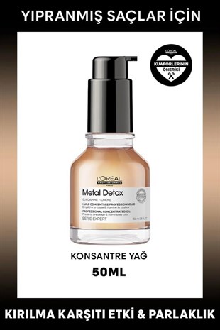 LOreal Professionnel Serie Expert Metal Detox Oil Konsantre 50 ml Saç Bakım Yağ 