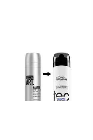Loreal Professionnel Techni Art Savage Panache Pure Hacimlendirici Pudralı Saç Spreyi 250 ml