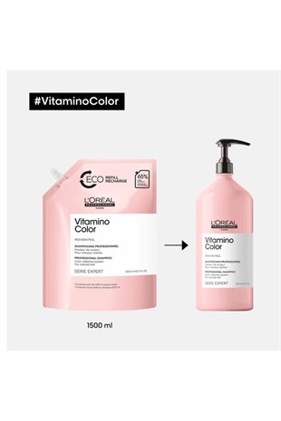 Loreal Professionnel Vitamino Color Shampoo 1500 ml Şampuan Refill