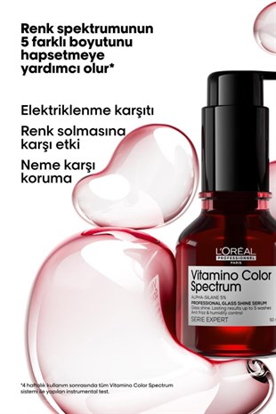 Loreal Professionnel Vitamino Color Spectrum Cam Parlaklığı Görünümü Kazandıran Saç Serumu 50 ml