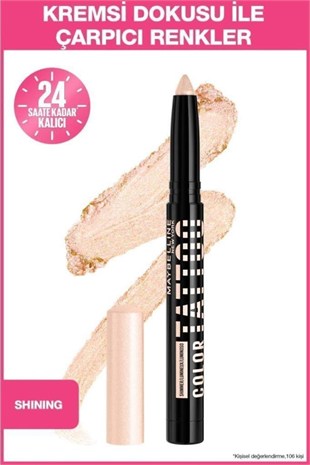 Maybelline New York Color Tattoo 24H Eye Stix 30 Courageous Kaş Kalemi & Göz Farı