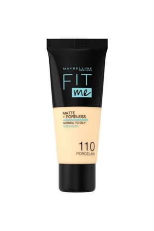 Maybelline New York Fit Me Matte 110 Porcelain Fondöten 