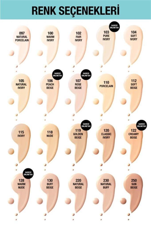 Maybelline New York Fit Me Matte 130 Buff Beige Fondöten