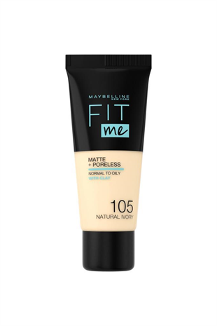 Maybelline New York Fit Me Matte Foundation 105 Natural Ivory