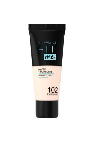 Maybelline New York Fit Me Matte Foundation 102 Fair Ivory 