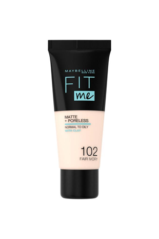 Maybelline New York Fit Me Matte Foundation 102 Fair Ivory 