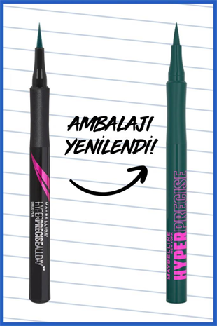 Maybelline New York Hyper Precise All Day Likit Liner 730 Jungle Green