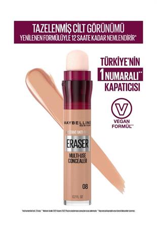 Maybelline New York Instant Anti Age Eraser 08 Buff Kapatıcı