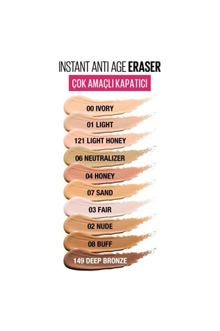 Maybelline New York Instant Anti Age Eraser 121 Light Honey Kapatıcı