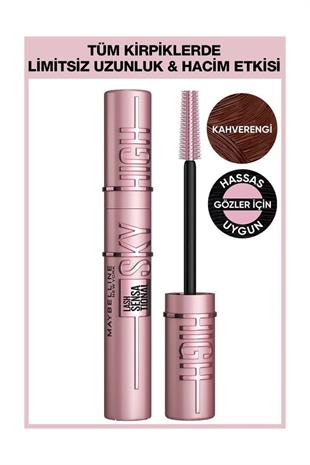 Maybelline New York Lash Sensational Sky High Maskara True Brown