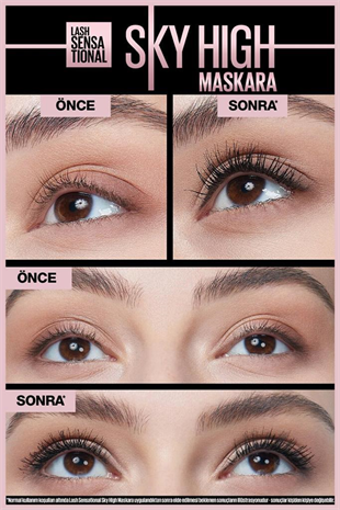 Maybelline New York Lash Sensational Sky High 01 Ekstra Siyah Maskara