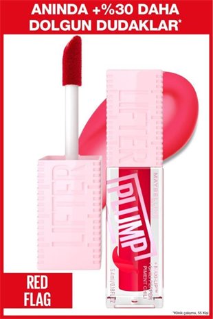 Maybelline New York Lifter Plump Dudak Parlatıcısı 004 Red Flag