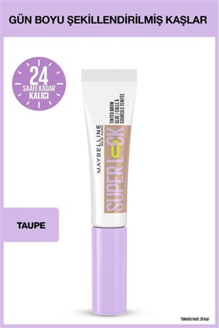 Maybelline New York Super Lock Brow Glue -Taupe Kaş Sabitleyici Maskara 