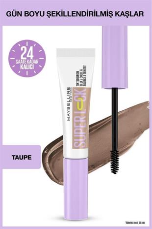 Maybelline New York Super Lock Brow Glue -Taupe Kaş Sabitleyici Maskara 