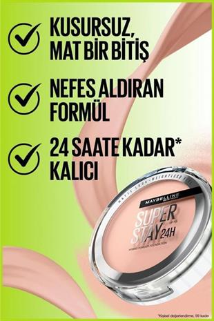 Maybelline New York Super Stay 24H Pudra-Fondöten 21
