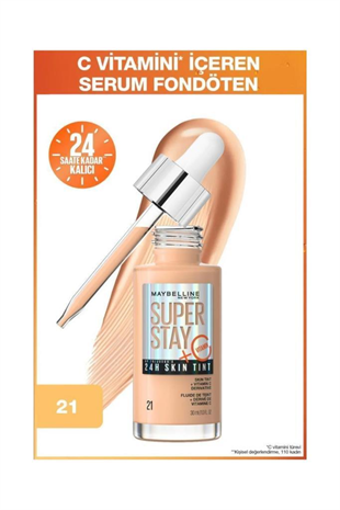 Maybelline New York Super Stay 24H Skin Tint 21 Fondöten