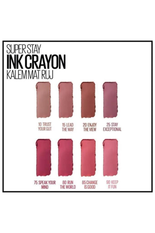 Maybelline New York Super Stay Ink Crayon 10 Trust Your Gut Ruj