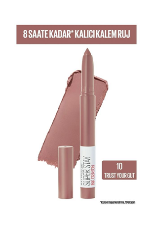 Maybelline New York Super Stay Ink Crayon 10 Trust Your Gut Ruj