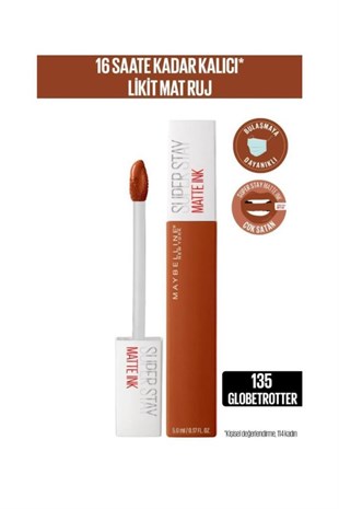 Maybelline New York Super Stay Matte Ink 135 Globetrotter Ruj