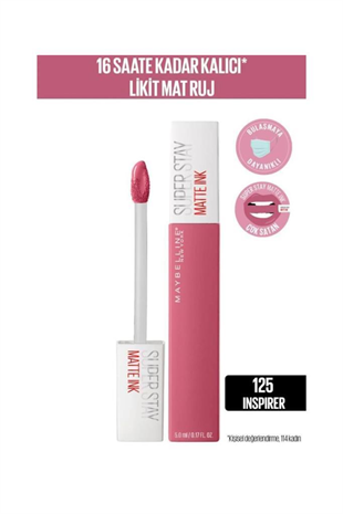 Maybelline New York Super Stay Matte Ink 125 Inspirer Ruj
