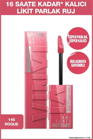 Maybelline New York Super Stay Vinyl Ink 145 Rogue Ruj