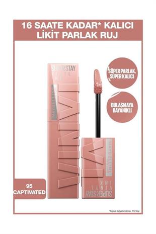 Maybelline New York Super Stay Vinyl Ink 95 Captivated Ruj
