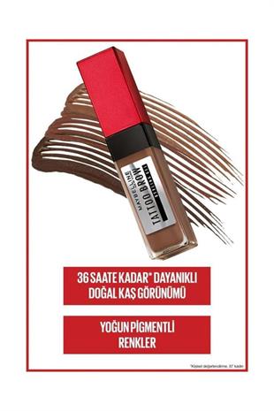 Maybelline New York Tattoo Brow 260 Dark Brown Kaş Maskrası