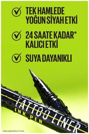 Maybelline New York Tattoo Liner Ink Pen 880 Jet Black Eyeliner