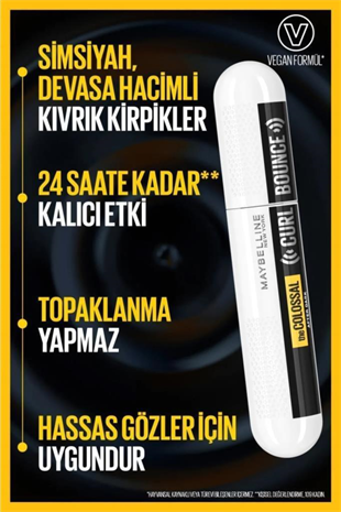 Maybelline New York The Colossal Curl Bounce After Dark Maskara