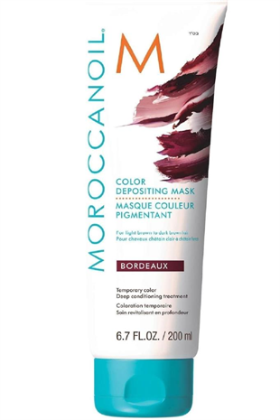Moroccanoil Color Depositing Mask Bordeaux Bordo Renk Tazeleyici Bakım Maskesi 200 ml