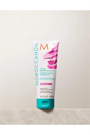 Moroccanoil Color Depositing Mask Hibiscus Fuşya Renk Tazeleyici Bakım Maskesi 200 ml