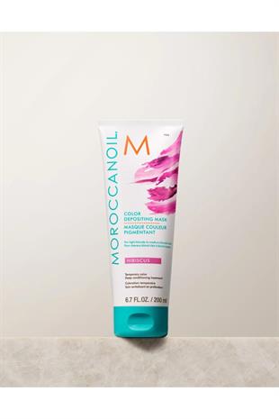 Moroccanoil Color Depositing Mask Hibiscus Fuşya Renk Tazeleyici Bakım Maskesi 200 ml