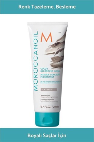 Moroccanoil Color Depositing Mask Platinum İrize Renk Tazeleyici Bakım Maskesi 200 ml
