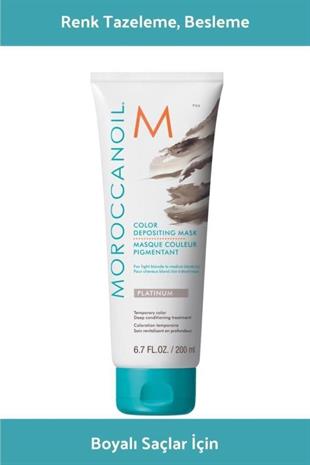 Moroccanoil Color Depositing Mask Platinum İrize Renk Tazeleyici Bakım Maskesi 200 ml