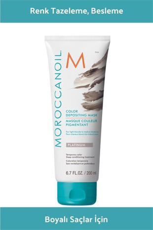 Moroccanoil Color Depositing Mask Platinum İrize Renk Tazeleyici Bakım Maskesi 200 ml