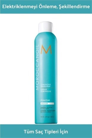 Moroccanoil Finish Orta Tutucu Parlak Şekillendirici Sprey 330 ml