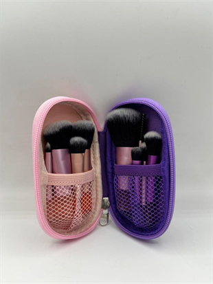 MYKOZMETİK 10 Lu Mor Makyaj Fırça Seti